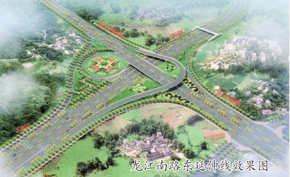 龙江南路东延伸线工程建设快速推进 龙江南路东延伸线工程建设快速推进